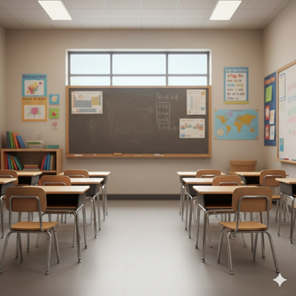 Classroom with chairs